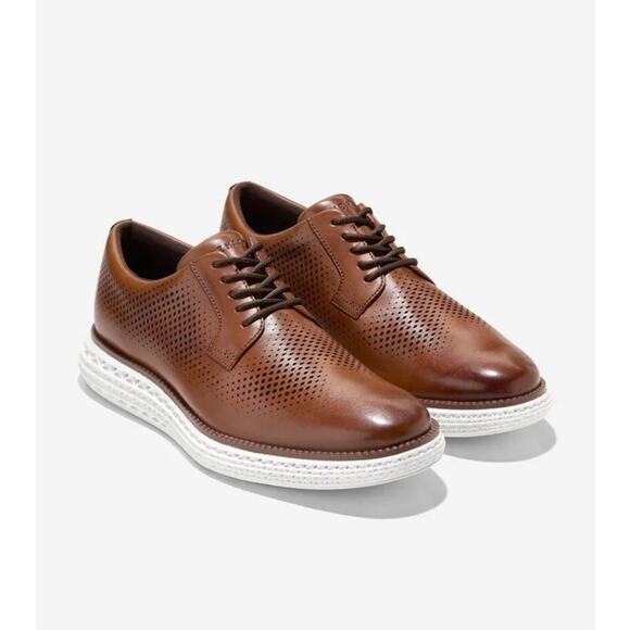 Cole Haan Other - Cole Haan Men 10.5M British Tan Leather OriginalGrand 2.0 Oxford Sneaker OS35-13